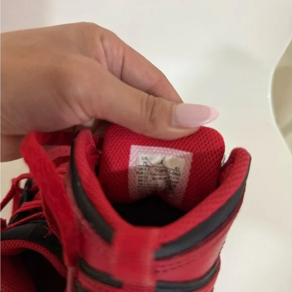 JORDAN Kids Red and Black Sneakers - Picture 5 of 5